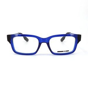 Men's McQ Blue & Black Eyeglasses
